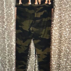 Victoria's Secret Pink Camo Bling Leggings Sequin Stripe Women's Small